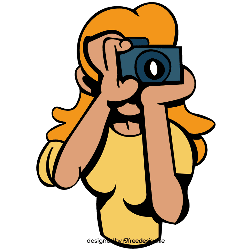 Photographer woman clipart