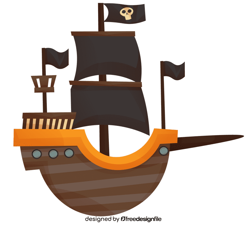 Pirate ship big clipart