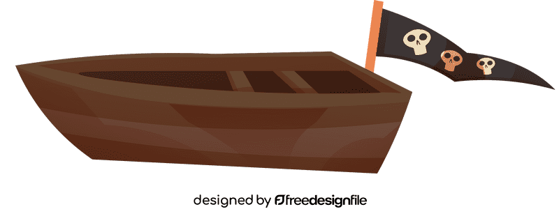 Pirate ship boat clipart