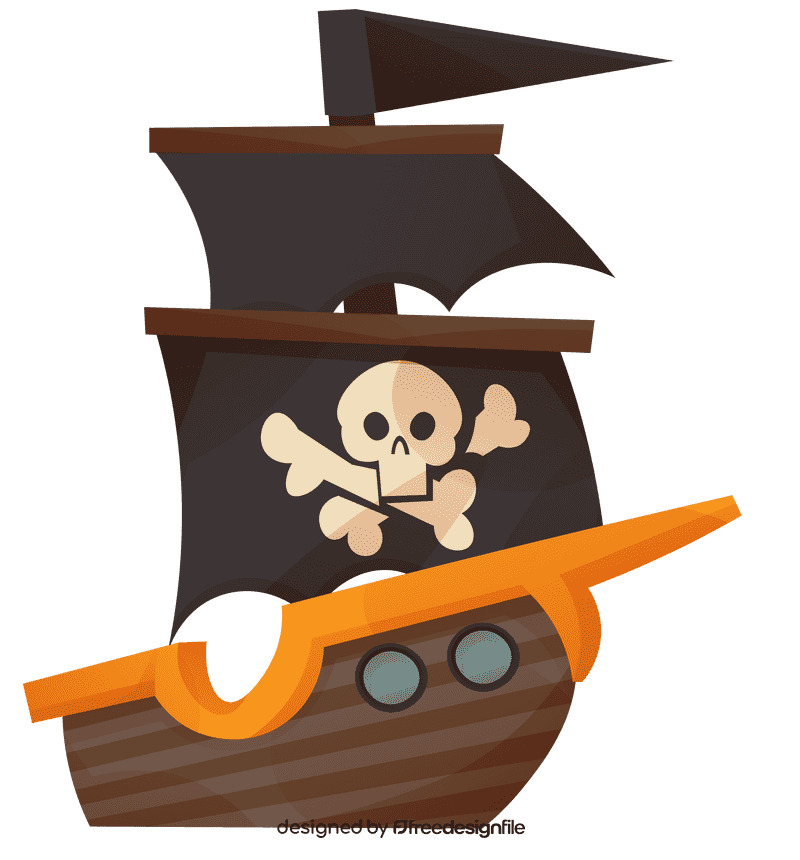 Pirate ship small clipart