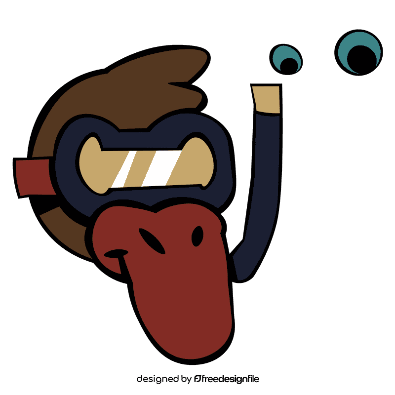 Platypus underwater clipart