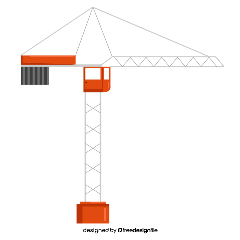 Tower crane clipart