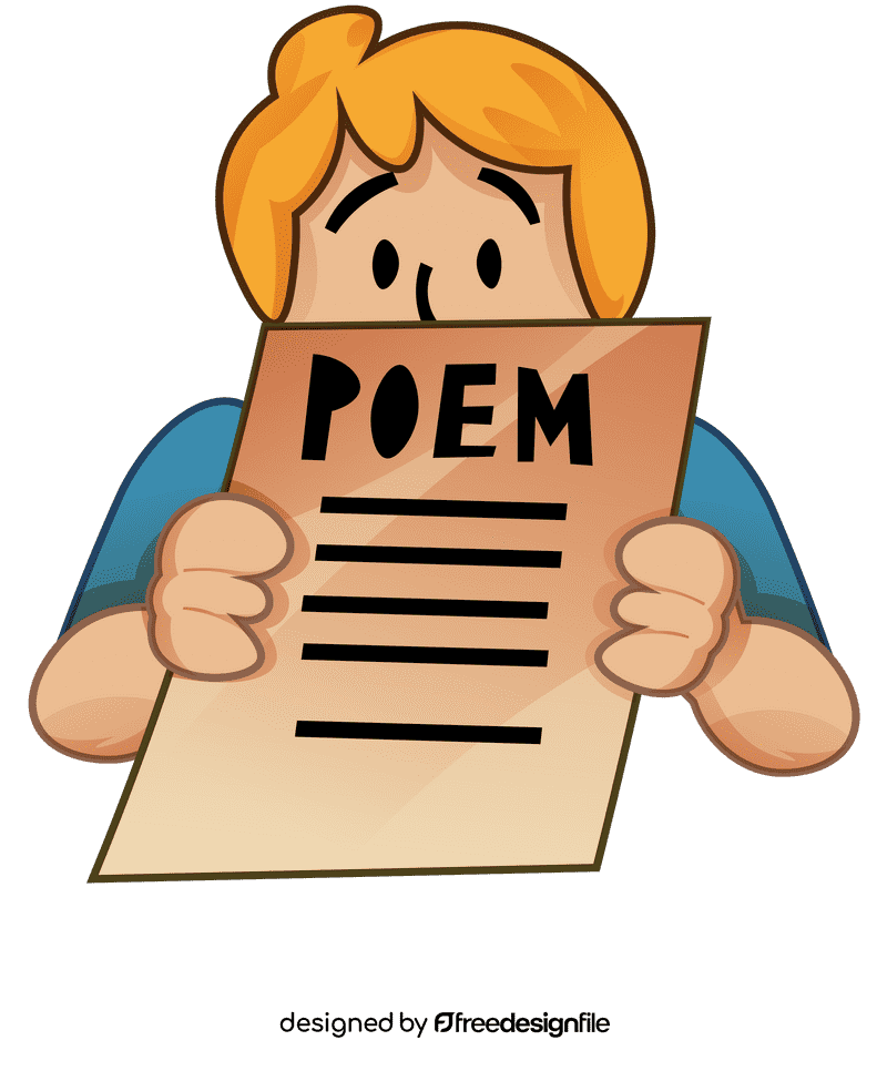 Poetry poem clipart