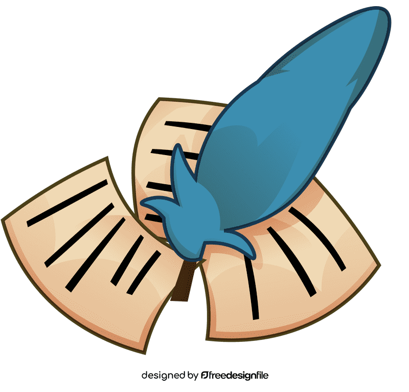 Poetry sheet clipart