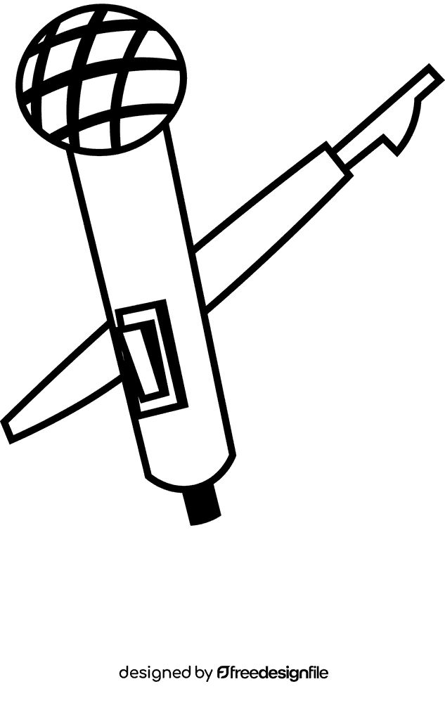 Poetry tools black and white clipart