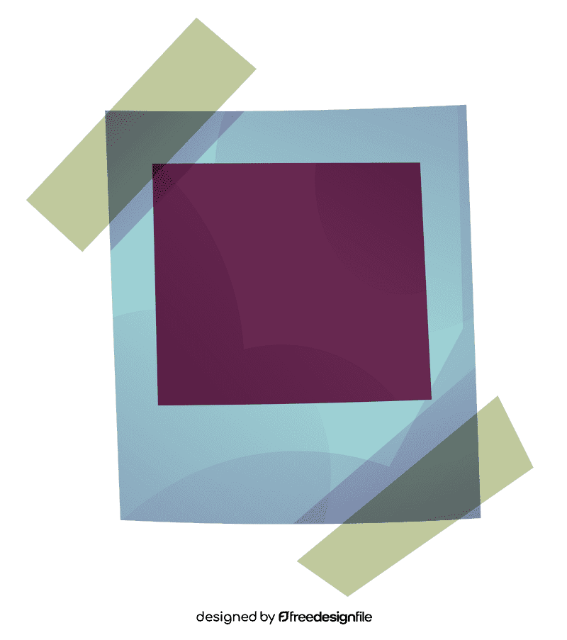 Polaroid adhesive tape clipart