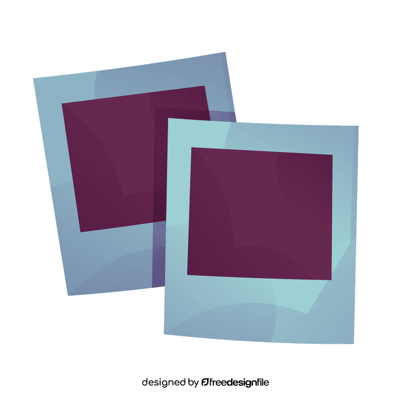 Polaroid double clipart