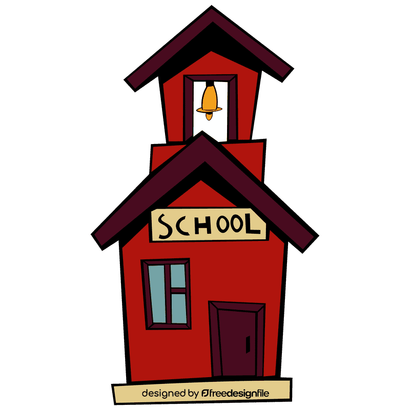 School bell tower clipart