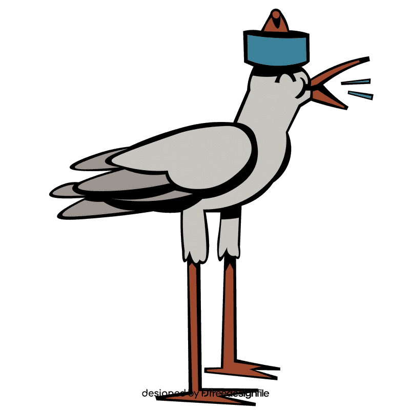 Seagull scream clipart