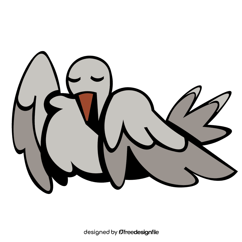 Seagull sitting clipart