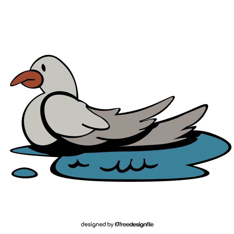 Seagull water clipart