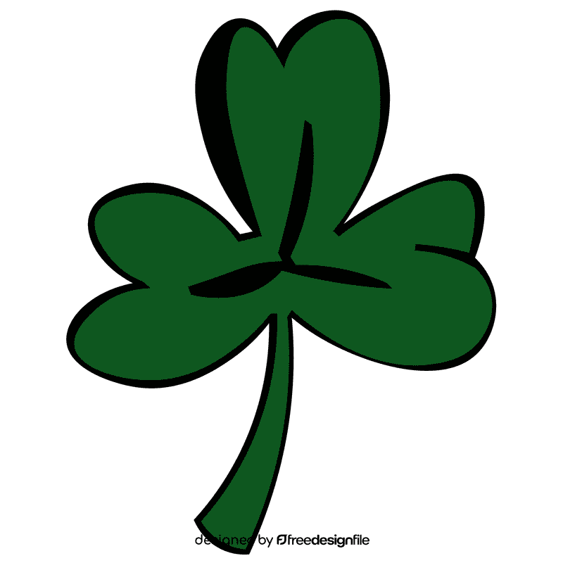 Shamrock green dark clipart