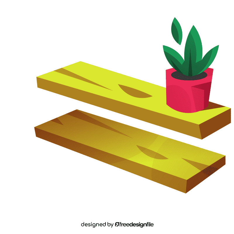 Shelf boards clipart