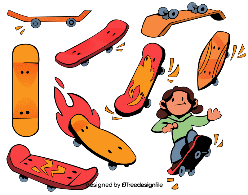 Skateboard vector