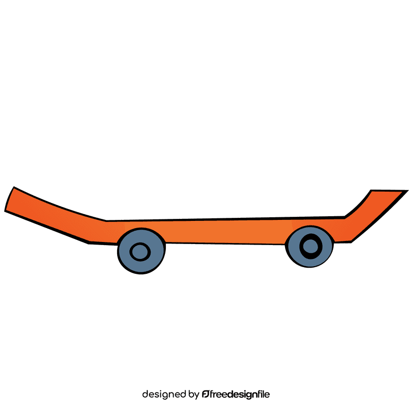 Skateboard profile clipart