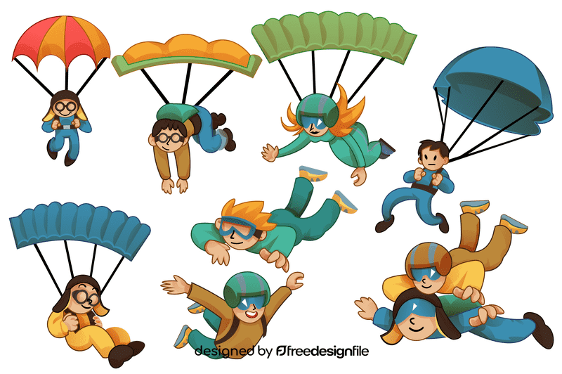 Skydiving vector