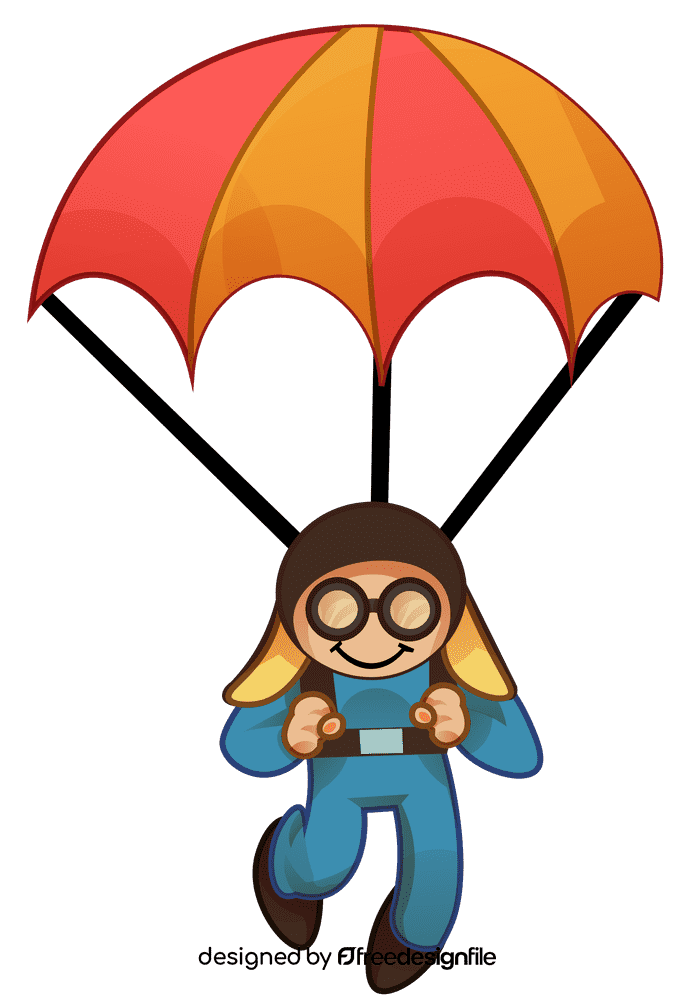 Skydiving small clipart