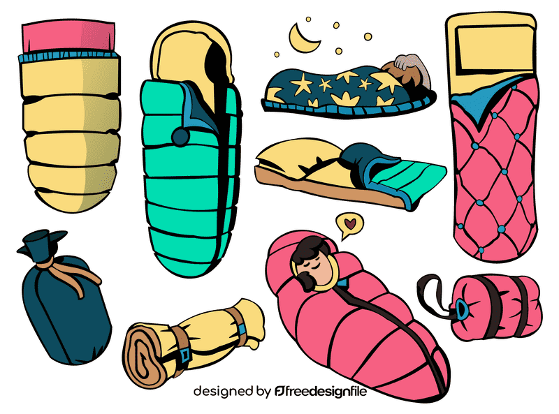 Sleeping bag vector