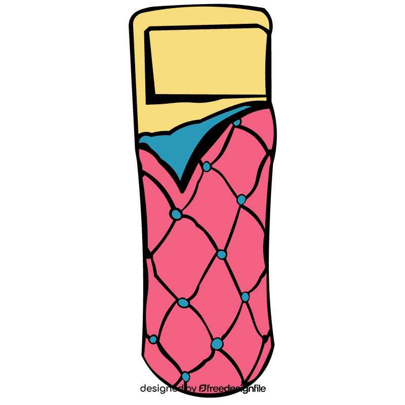 Sleeping bag reticulate clipart