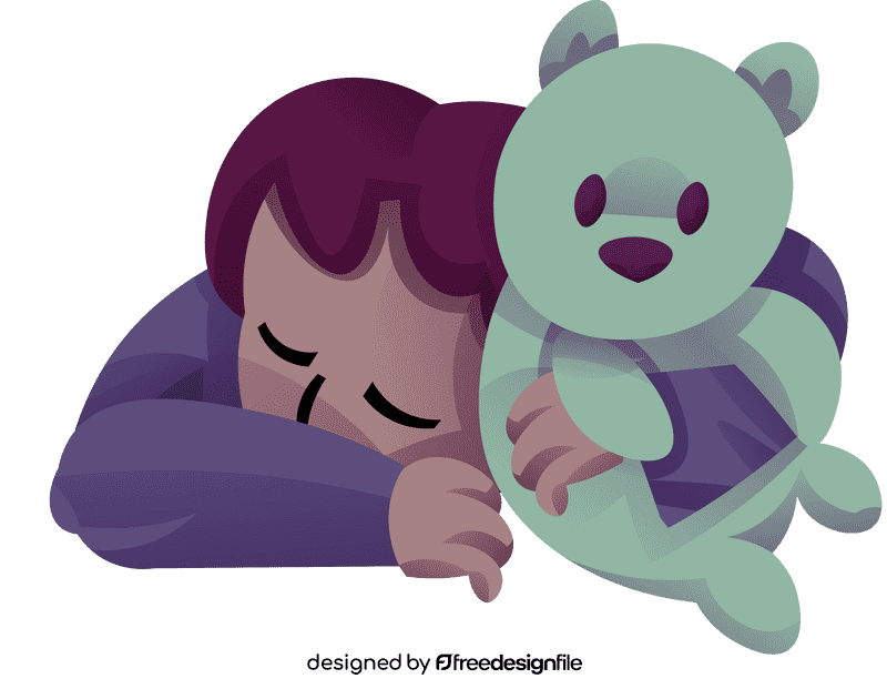 Sleepy bear clipart