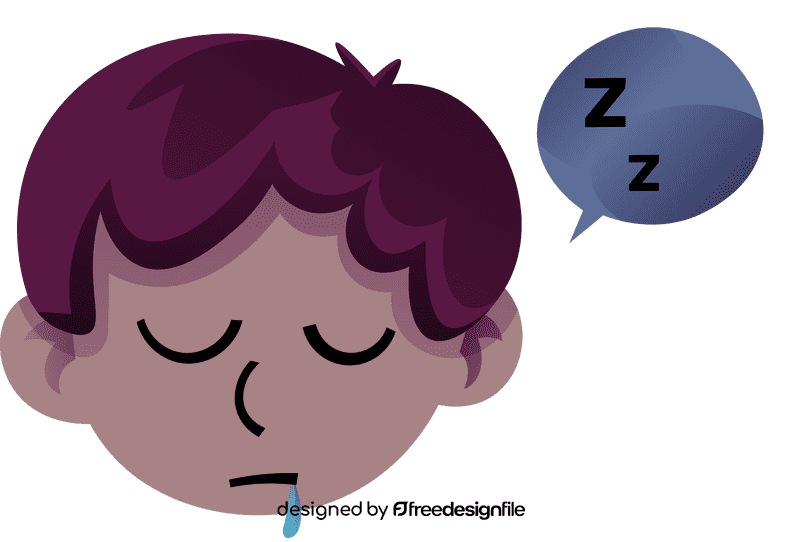 Sleepy head clipart