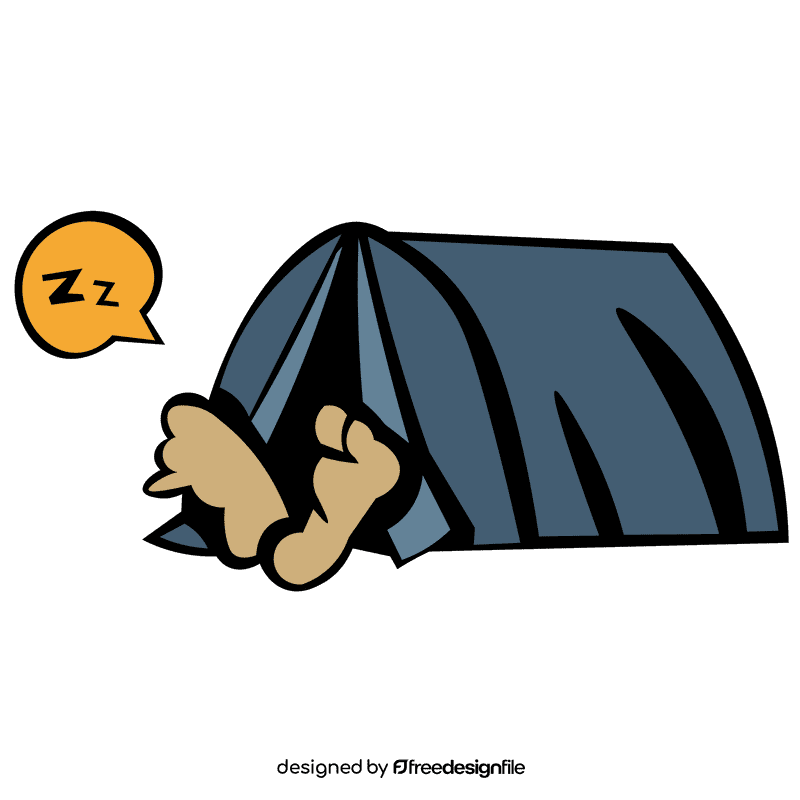 Tent sleep clipart