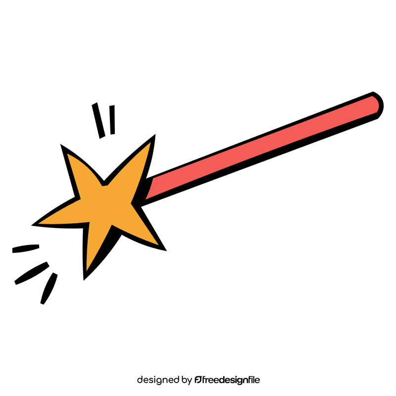 Tinker bell magic wand clipart