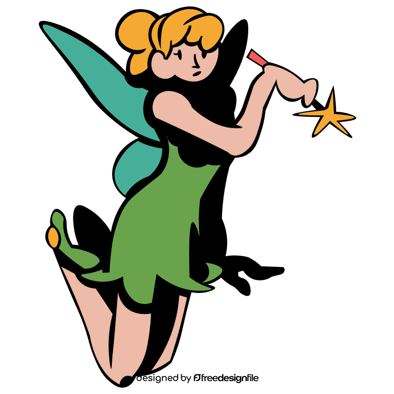 Tinker bell pose clipart