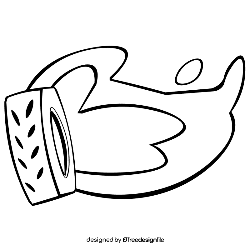 Tire fire black and white clipart