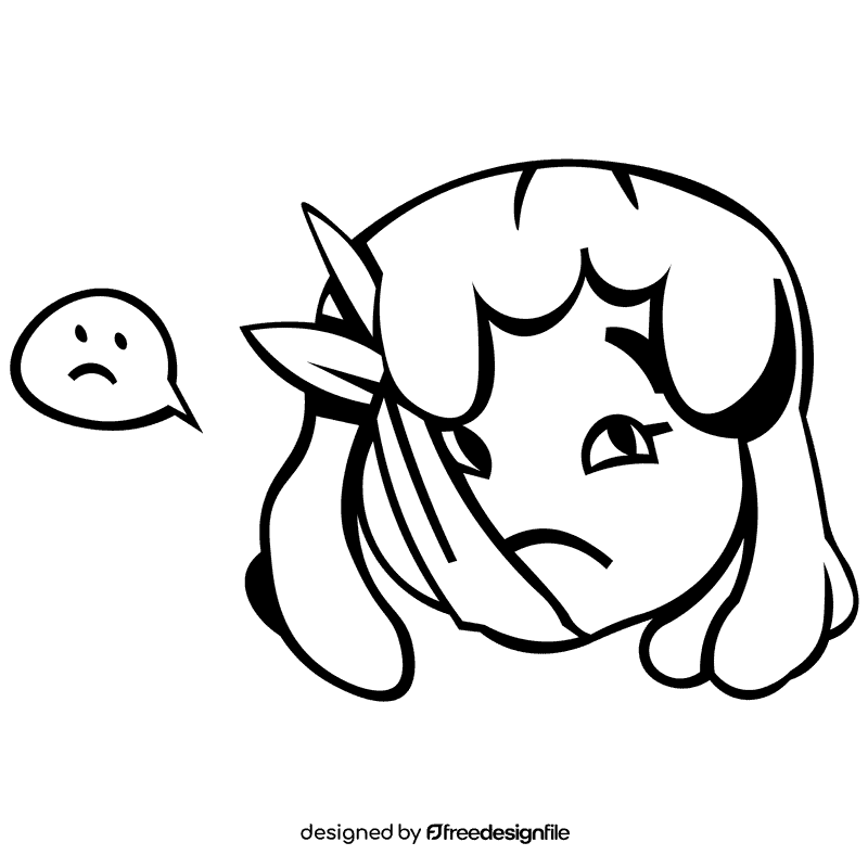 Toothache bandage black and white clipart