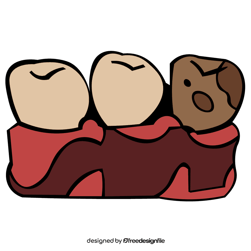 Toothache rotten clipart