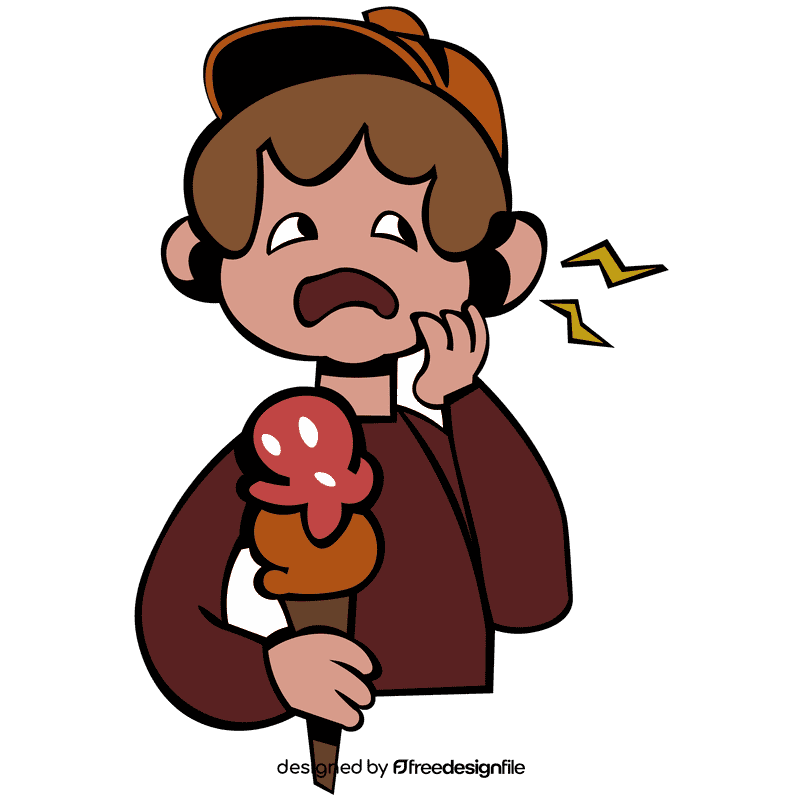 Toothache torso clipart