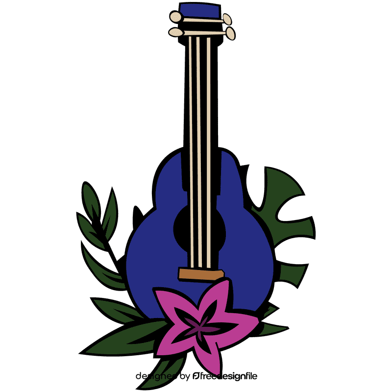 Ukulele flower clipart