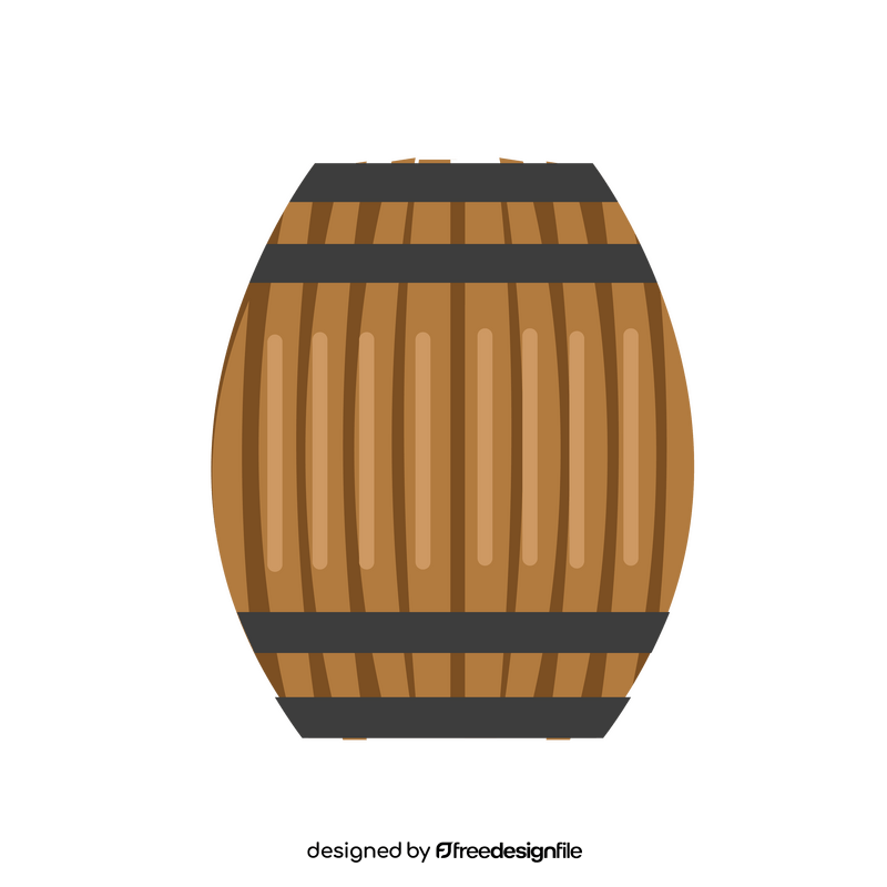 Wooden barrel clipart