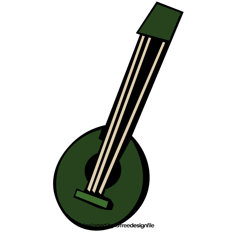 Ukulele green clipart