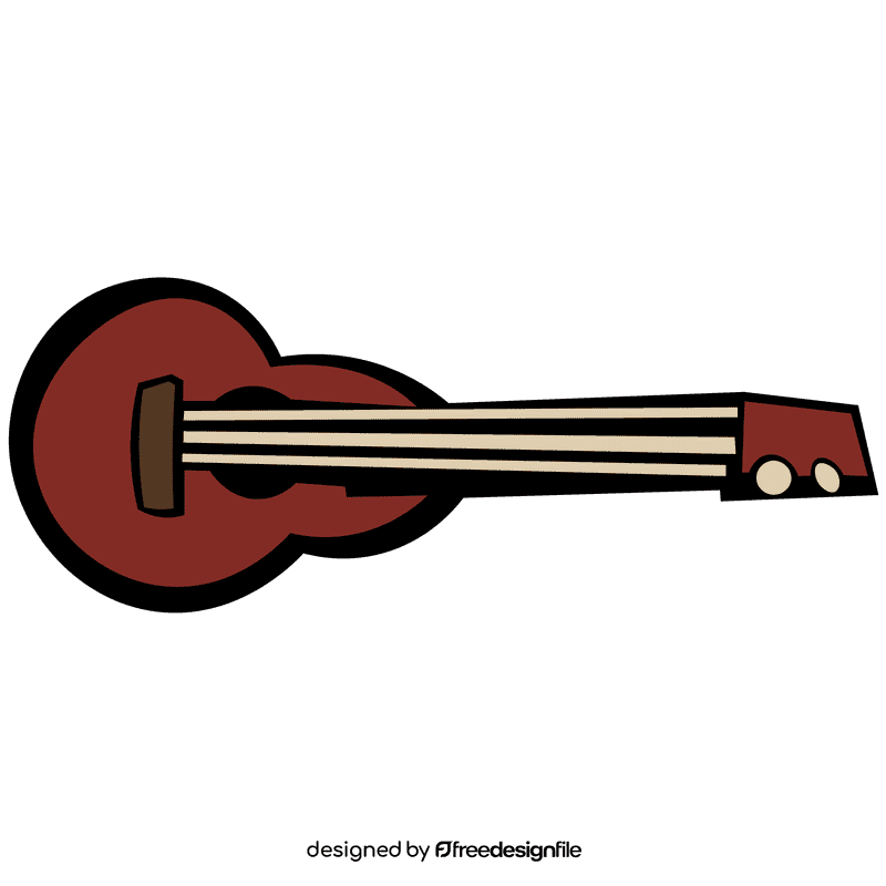 Ukulele red clipart