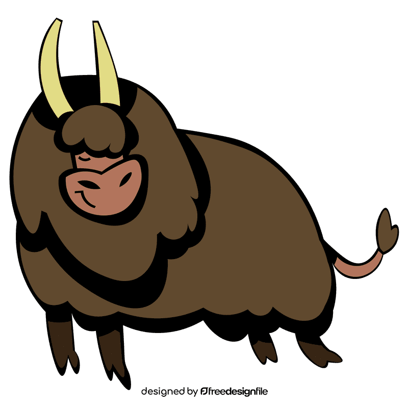 Yak happy clipart