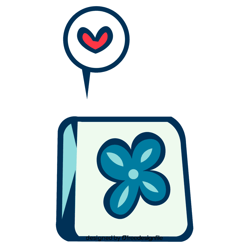 Dice heart clipart