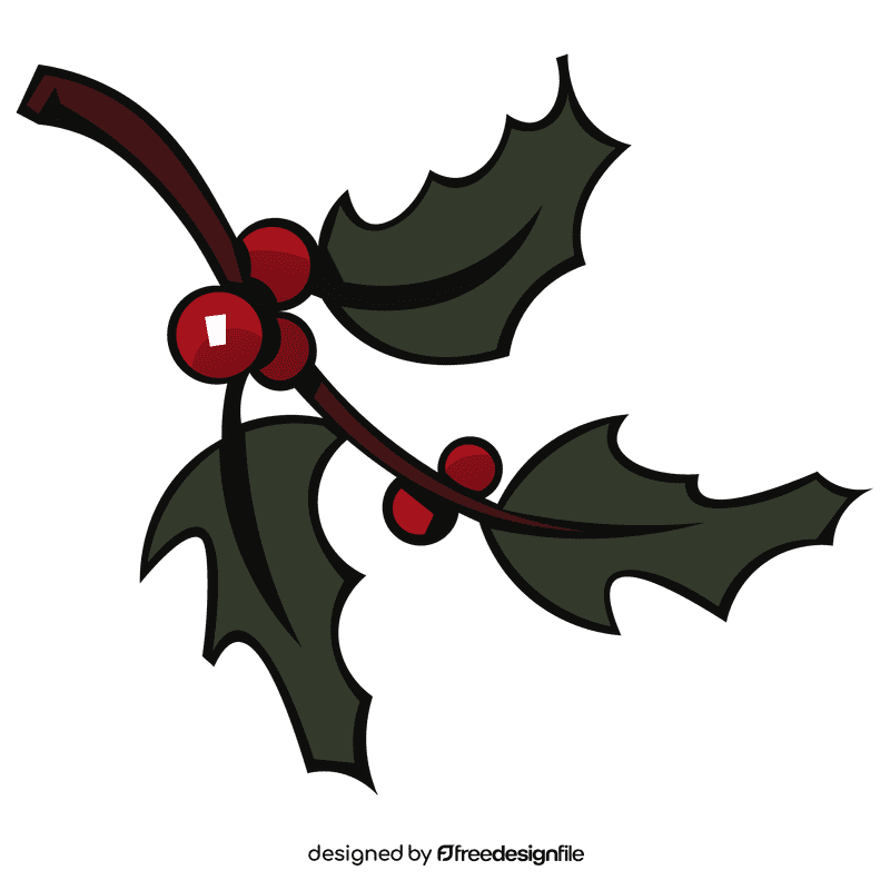 Mistletoe branch clipart