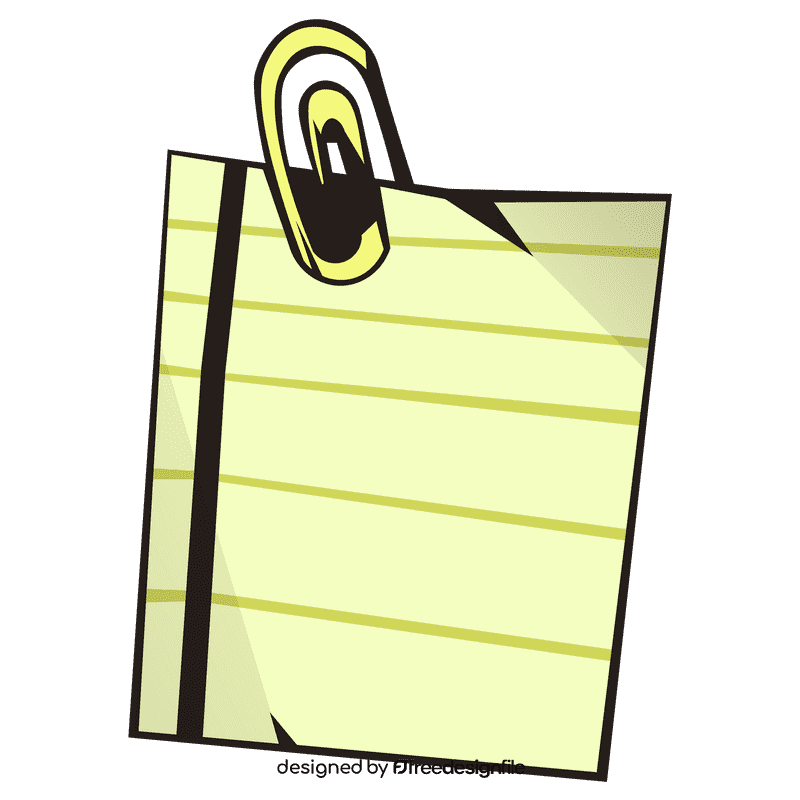 Notepad clip clipart