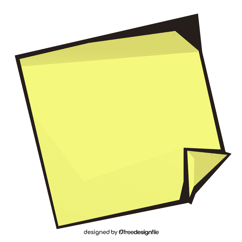 Notepad sticker clipart