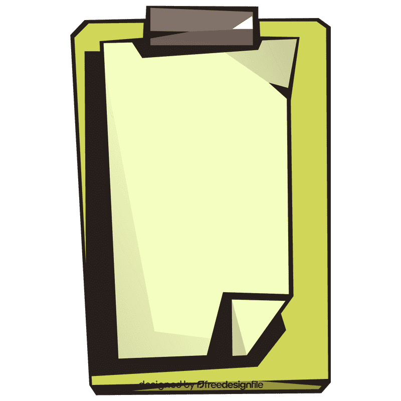 Notepad tablet clipart