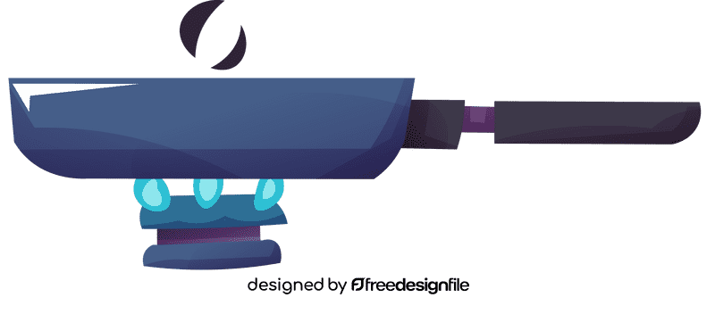 Pan gas fire clipart