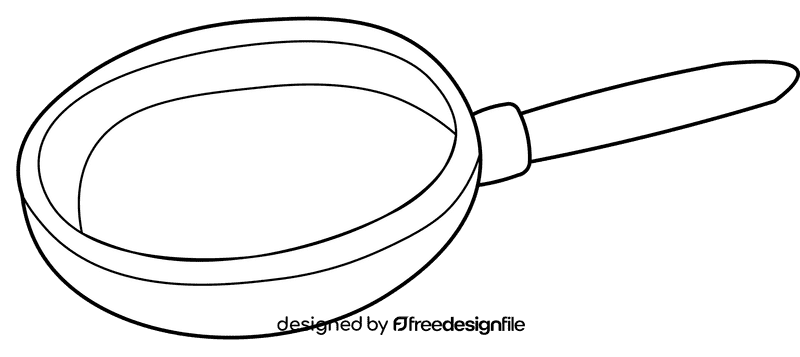 Pan black and white clipart