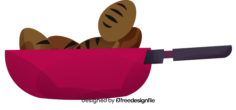 Pan potato clipart