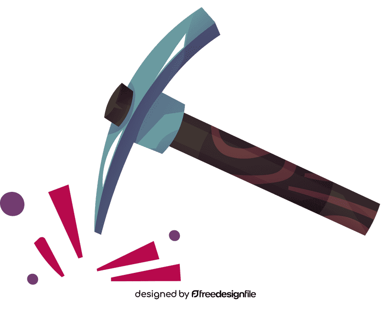Pickaxe hit clipart