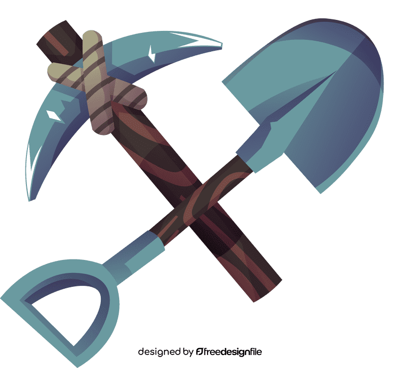 Pickaxe tools clipart