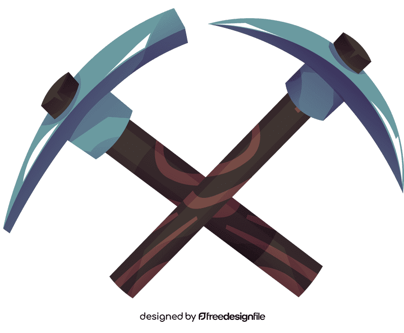 Pickaxe tools clipart