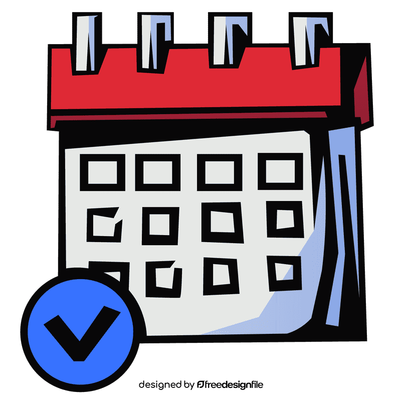 Plan calendar clipart