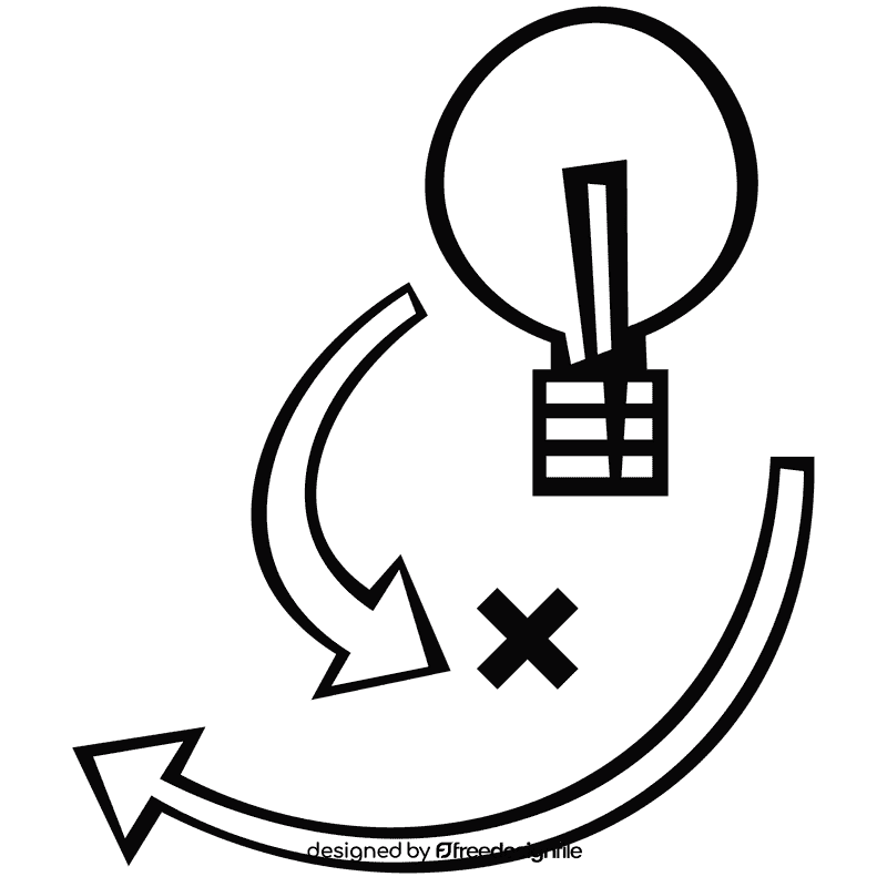 Plan scheme black and white clipart